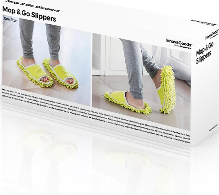 Produktbild InnovaGoods Mopp-Hausschuhe für Erwachsene - Gelb (1 Stk.)