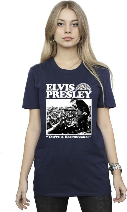 Actual product image Elvis Womens/Ladies A Heartbreaker Cotton Boyfriend T-Shirt (S)