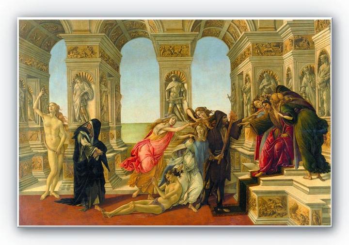 Produktbild Trenddeko Botticelli - Die Verleumdung des Apelles (100 x 70 cm)