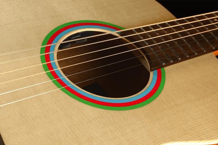 Actual product image Lâg Guitars Vianney Signature Travel (Semi acoustic guitar, Mahogany, Spruce)