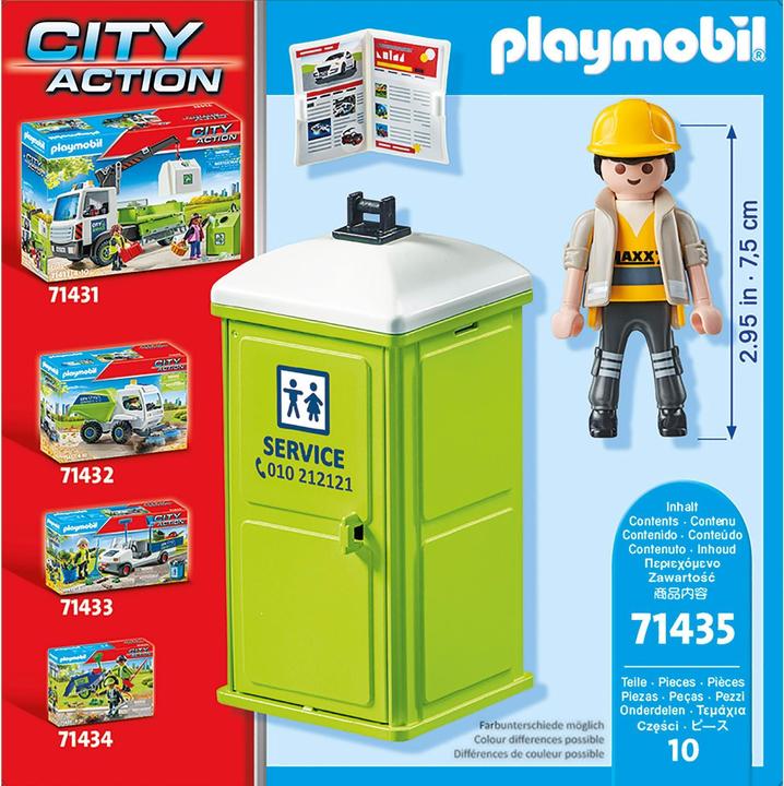 Image du produit Playmobil 71435 Toilettes mobiles (71435, Playmobil City Action)