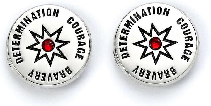 Actual product image Gryffindor earring set silver-plated 3-pack (3% Copper, 93% zinc, 4% aluminium)