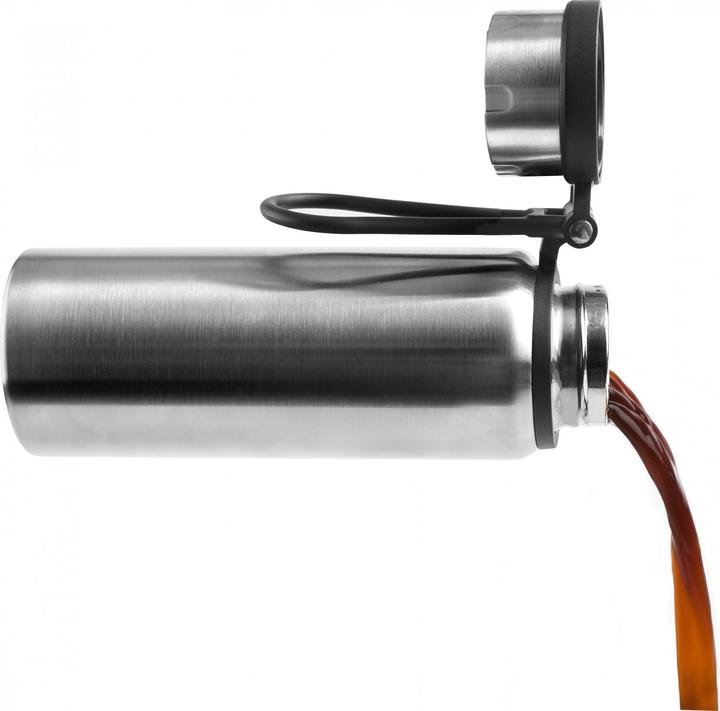 Actual product image Ibili Thermosflasche Edelstahl Termos 600 ml Hält Getränke bis zu 12 Stunden kalt oder 20 Stunden kalt (0.60 l)