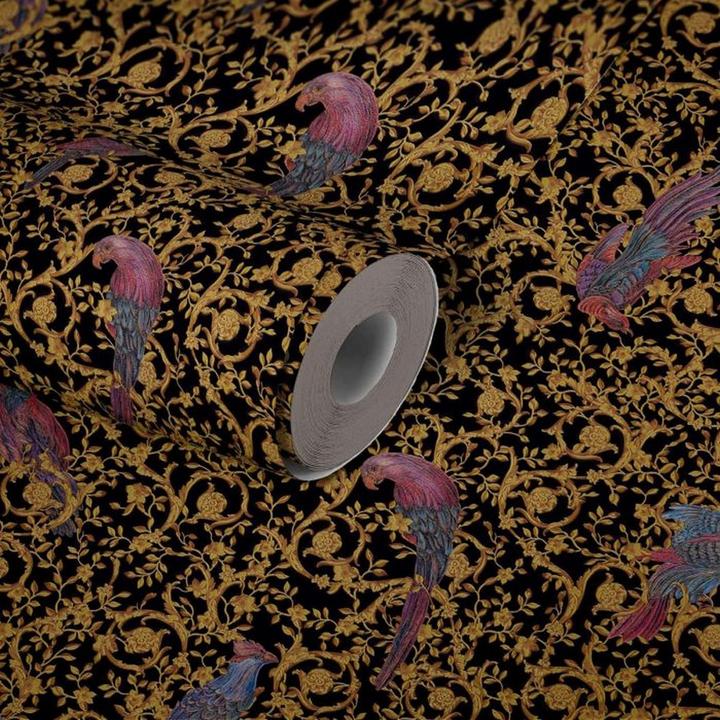 Produktbild Versace Strukturtapete Barocco Vögel (70 x 1000 cm)