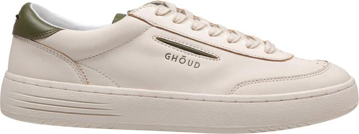 Ghoud lido sneakers in ivory and green leather (42)