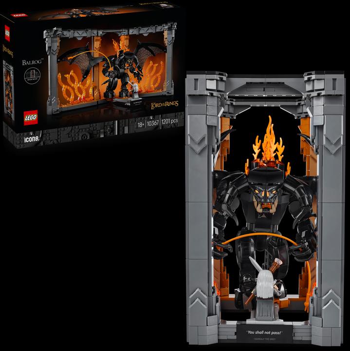 Produktbild LEGO Der Herr der Ringe: Balrog™ Bücherstütze (10367, LEGO Lord of the Rings)