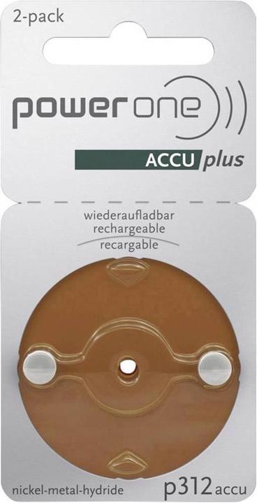 Produktbild Powerone Hörgeräteakku (2 Stk., A312, 23 mAh)