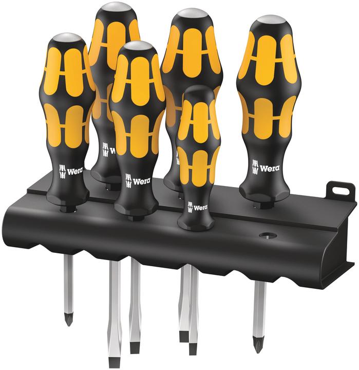 Produktbild Wera 932/6 Rack (Schlitzschrauben, Phillipps-Kreuzschlitz (PH))