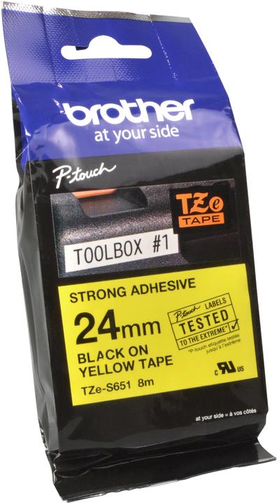 Produktbild Brother TZe-S651 (2.40 cm, Gelb)