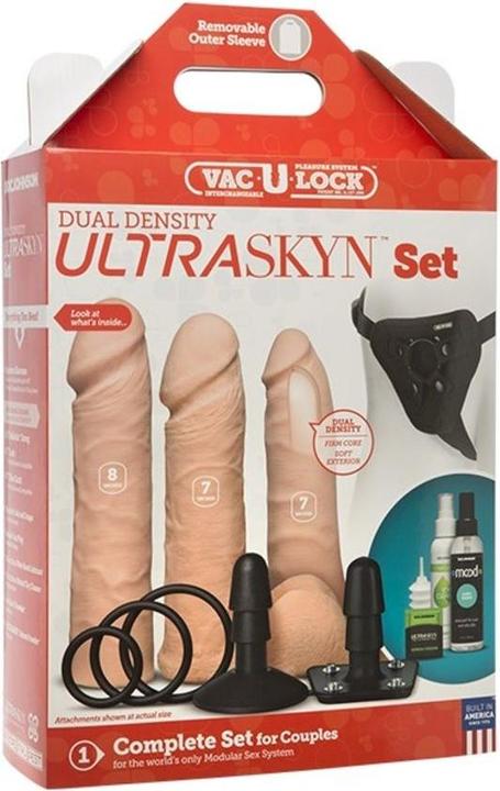 Produktbild Doc Johnson Vac-U-Lock - Dual Density ULTRASKYN Set