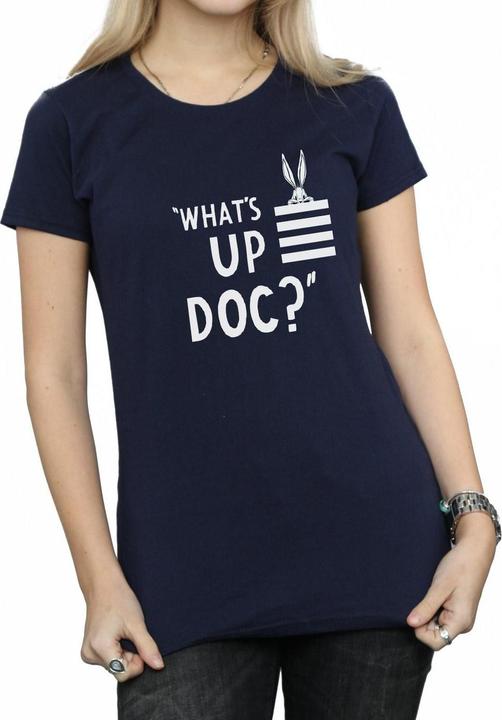 Immagine prodotto Looney Tunes Bugs Bunny What's Up Doc Stripes Maglietta Donna (XL)