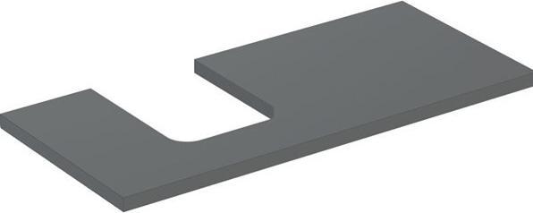 Image du produit Geberit Plaque de lavabo ONE, découpe à gauche, pour lavabo à poser en forme de coupe, 105x3x47cm