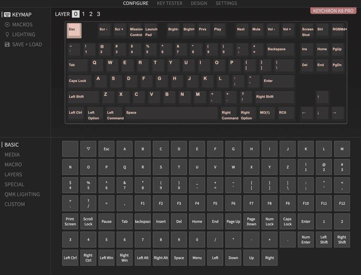 Produktbild Keychron K8 Pro (DE, Kabelgebunden, Kabellos)