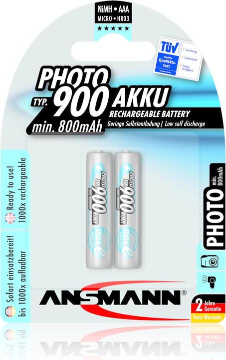 Actual product image Ansmann Battery MaxE AAA (1 pcs., AAA, 800 mAh)