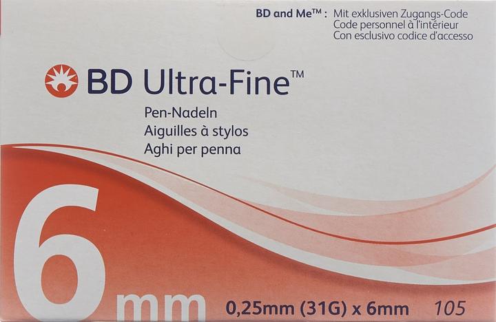 Actual product image BD Pen Nadel 31G 0.25x6mm (Pen needles + disposable needles)