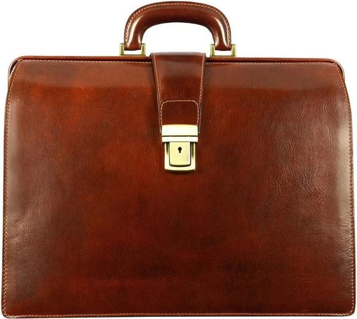 Only-Bags.Store Grosse Leder Aktentasche (15")