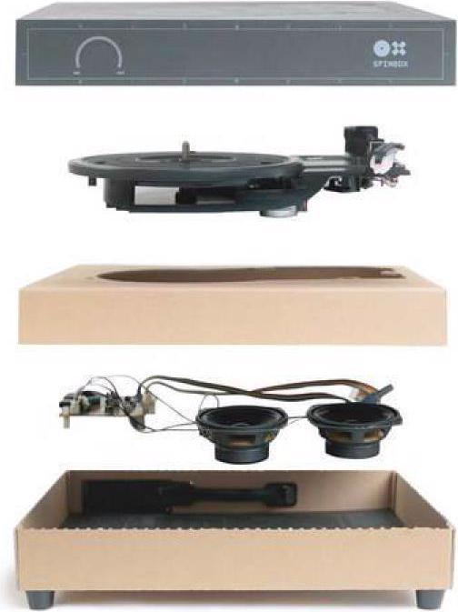 Produktbild Spinbox Plattenspieler DIY-Bausatz mit LP Philipp Fankhauser (Einstiegsklasse, Manuell)