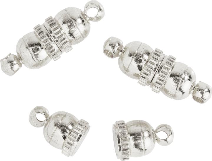 Immagine prodotto Hobby & Crafting Fun Chiusura magnetica "Cup", 3 pezzi, placcato argento (3 x)