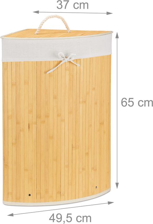 Actual product image Relaxdays Corner Hamper (60 l)