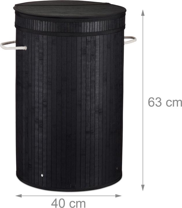 Actual product image Relaxdays Lidded Laundry Hamper (65 l)