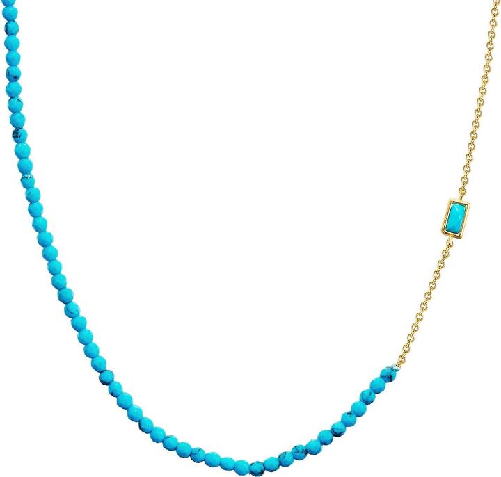 Image du produit Glanzstücke München Femmes argent sterling turquoise (rek.) or jaune 40,0 cm chaîne de base + 5,0 cm d'extension - 26933 (Argent Sterling, 40 - 45 cm)