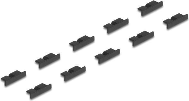 Actual product image Delock Dust cover for USB 3.0 type Micro-B socket without handle 10 pieces black