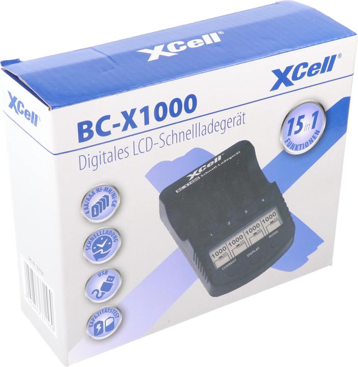 Actual product image XCell Quick Charger BC-X1000 Digital LCD (2 pcs., AA, AAA, Chargers without battery)