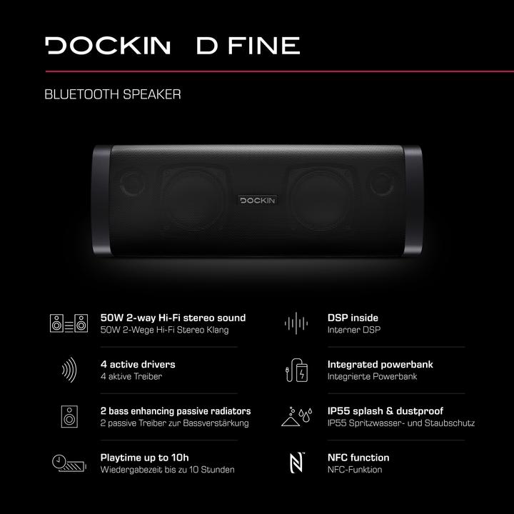 Image du produit Dockin D Bien (10 h, Fonctionnement sur batterie)