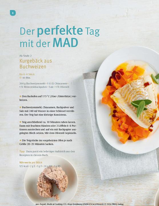 Actual product image Medical Cooking: F.X. Mayr-Ernährung (German, Sepp Fegerl, Philipp Buttinger, 2024)