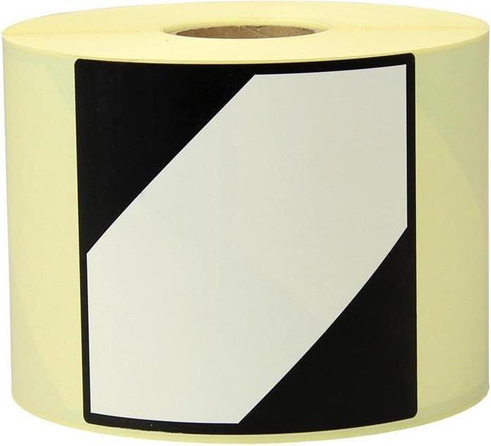 Actual product image Transpak Labels dimensions 100x100mm paper white imprint LQ
