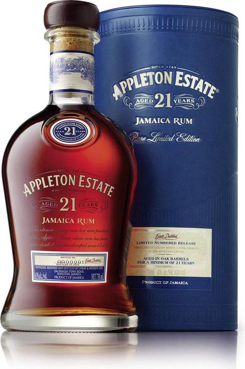 Immagine prodotto Wray & Nephew Appleton Estate 21 Years Old Jamaica Rum (1 x 70 cl)