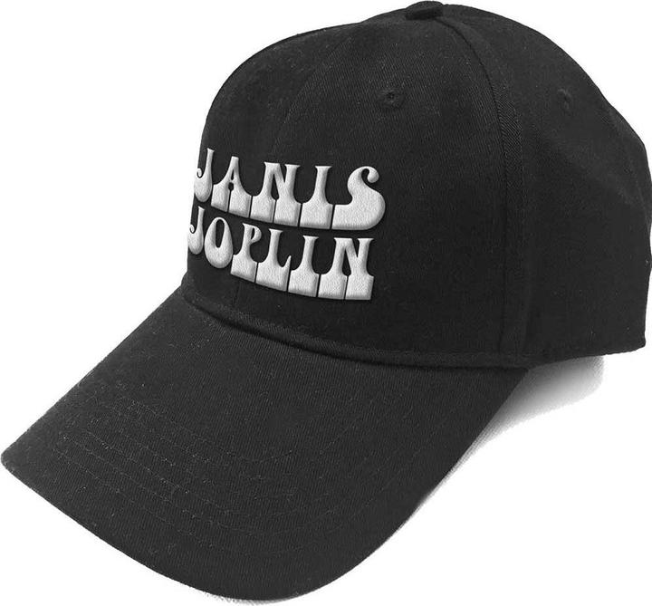 Janis Joplin JanisJoplin White Logo Baseball Cap
