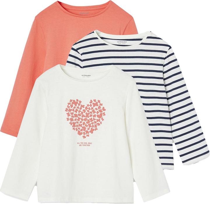 Actual product image Vertbaudet 3er-Pack Mädchen Shirts mit Print BASIC (98)