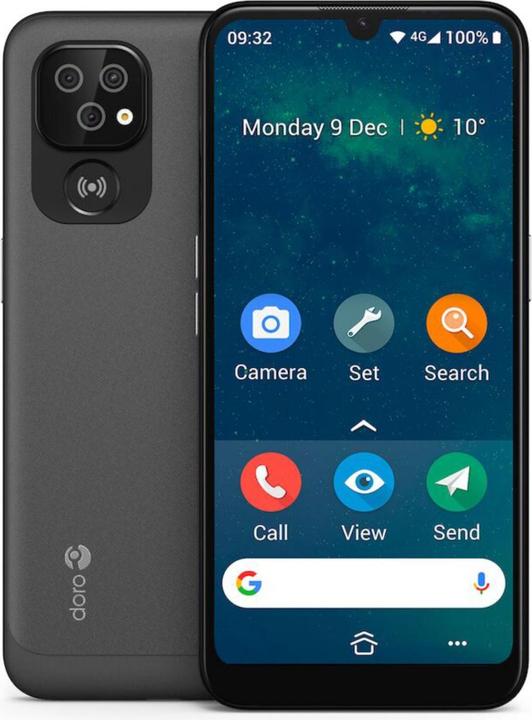 Produktbild Doro 8100 Plus ohne Netzteil (32 GB, Schwarz, 6.10", Single SIM, 17 Mpx, 4G)