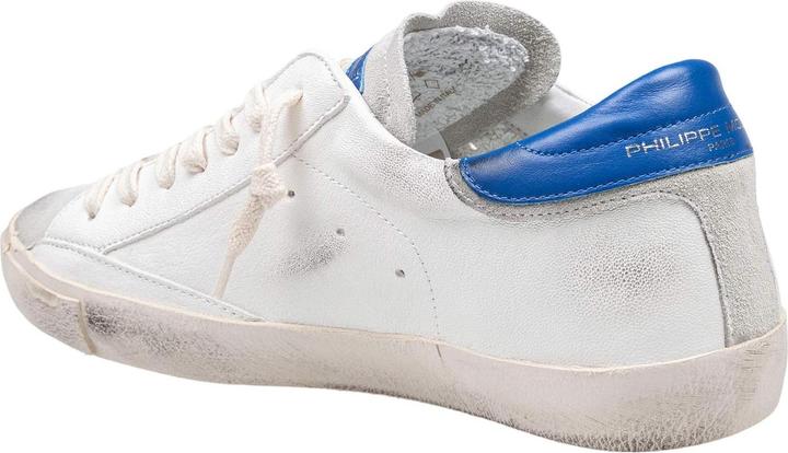 Produktbild Philippe Model prsx low sneakers in leather color white and bluette (40)