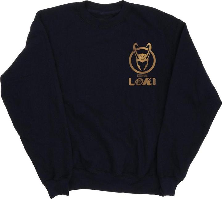 Loki Horn Logo Faux Pocket Sweatshirt (L)