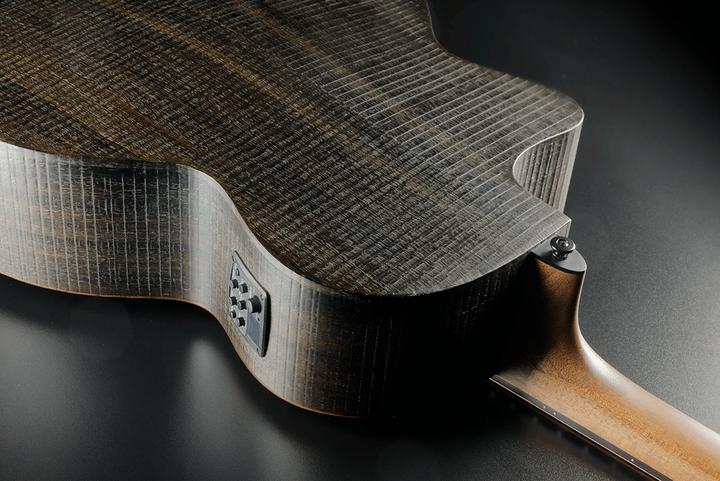 Image du produit Lâg Guitars Sauvage Bce (Basse acoustique, Brown Brankowood (Fingerboard), Pale Brankowood (Top), Smoked Eucalyptus Rough Sawn Finish (Back & Side), Khaya (cou), Black Brankowood (pont))