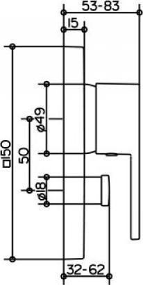 Immagine prodotto Keuco Miscelatore monocomando EDITION 11 UP per 2 utenze vc