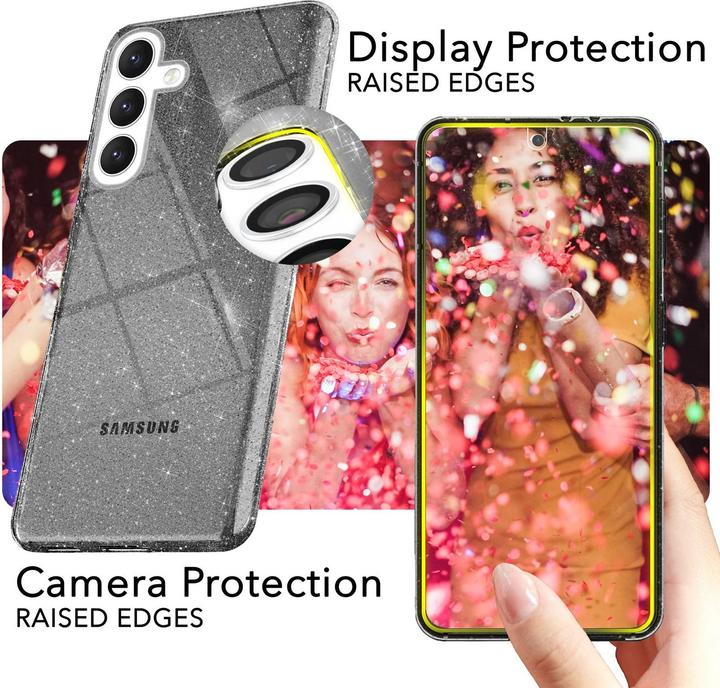 Produktbild Nalia Klare Glitzer Silikon Hülle (Samsung Galaxy S24)