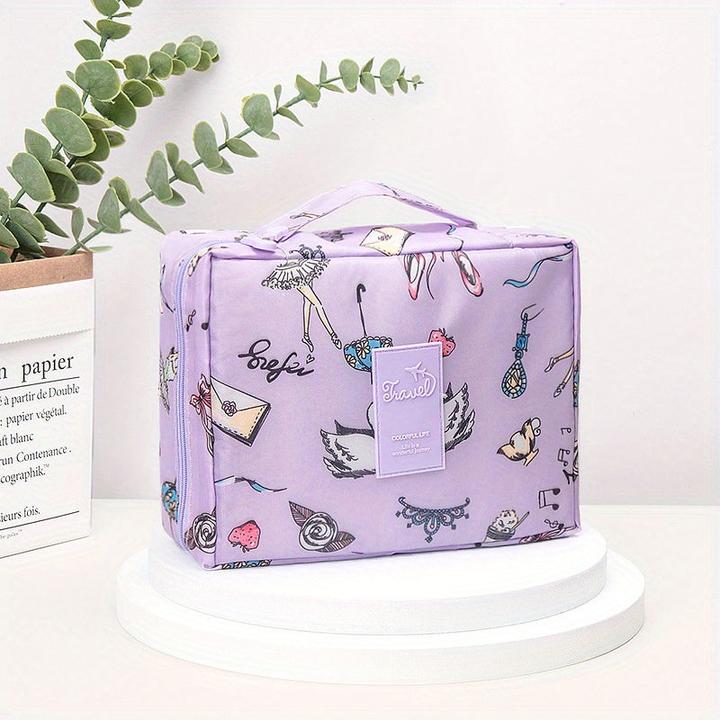 Image du produit Only-Bags.Store Sac cosmétique portable, sac de rangement de voyage de grande capacité, facile à utiliser.