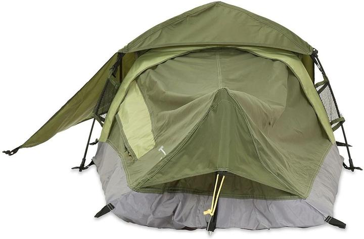 Actual product image Where Tomorrow 1 person tent rectangle 220 cm x 80 cm, green (2 kg, 1 person)