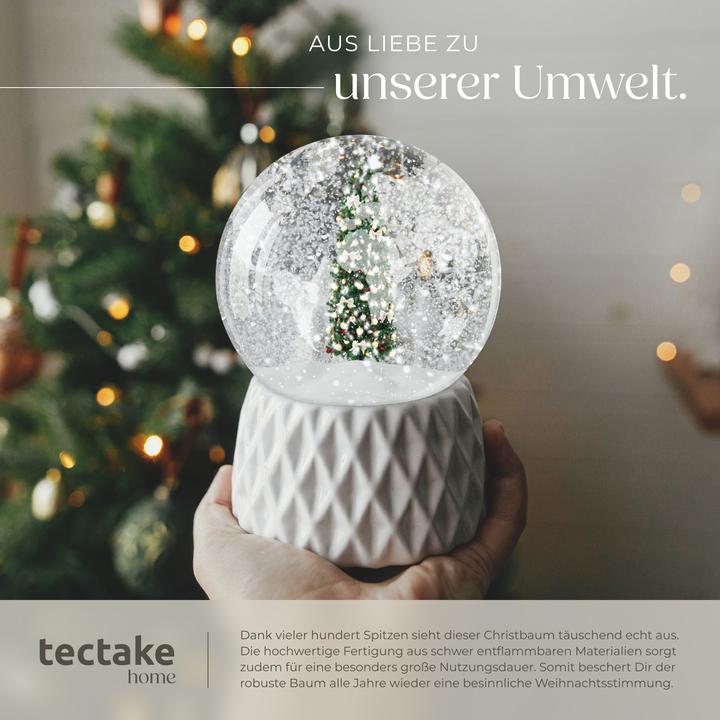 Actual product image tectake Christmas Tree Comet - artificial in green, with dense needles (180 cm)