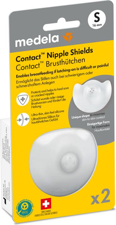 Image du produit Medela Contact Protège-mamelons S ( Ø 16mm), 2 pièces avec boîte de rangement (S)
