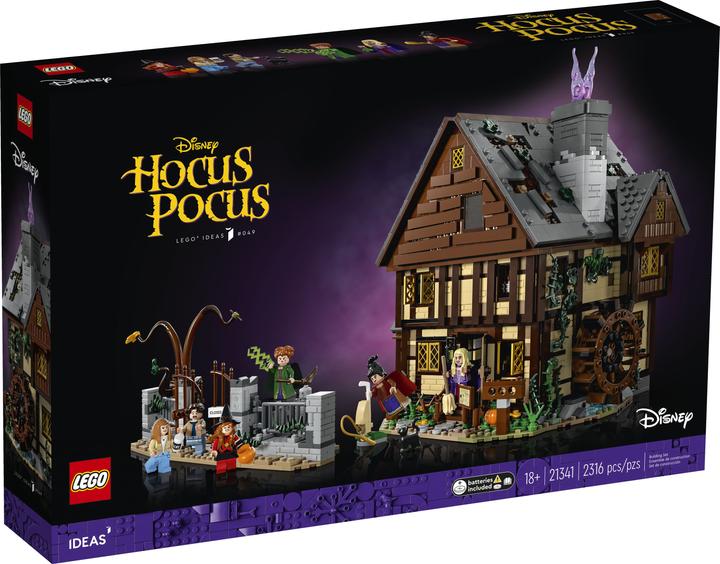 Actual product image LEGO Disney Hocus Pocus: The Sanderson Sisters' Cottage (21341, LEGO Ideas, LEGO Rare Sets)