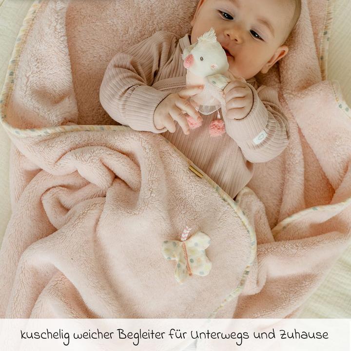 Produktbild Fehn Kuscheldecken 2-tlg. Set Kuscheldecke + Greifling Vogel (100 x 75 cm)
