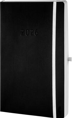 Image du produit Chronoplan CHRONOPLA Chronobook Black&White 2026 50946Z.26 1T/1S schwarz SC A5 (A5, Allemand)