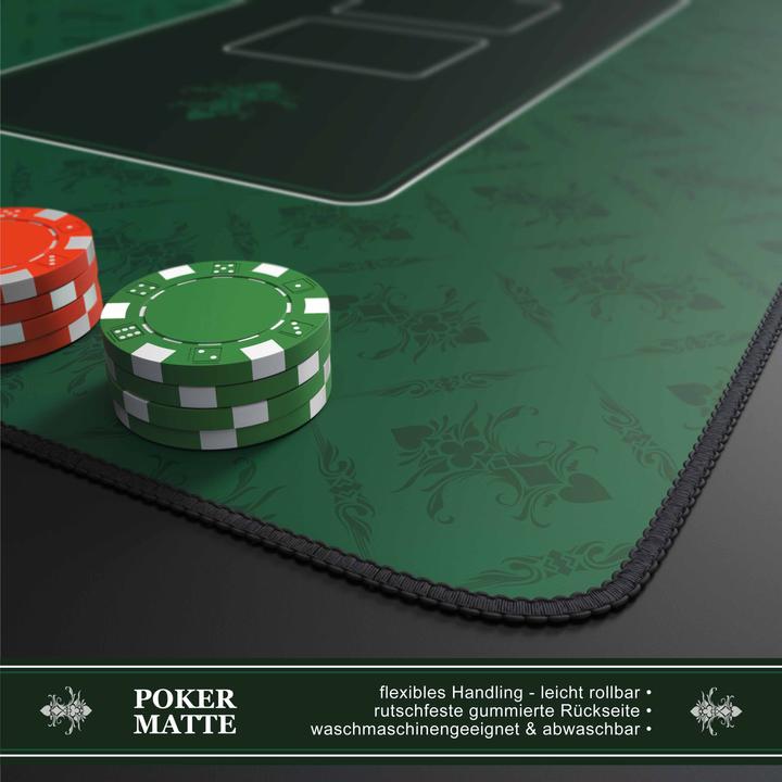 Produktbild CSL XXL Mauspad 900x400mm, Poker Mousepad, Schreibtischunterlage, Pokertisch Auflage, Pokermatte Grün