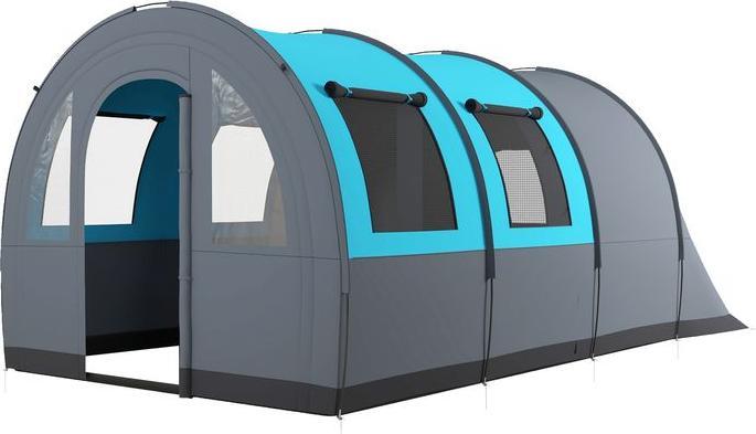 Produktbild Swisshandel24 Tunnelzelt Campingzelt für 6 Personen, 2 Räume, 3000mm Wassersäule (Tunnelzelt, 6 Personen)