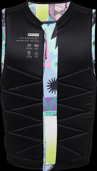 Actual product image Mystic Outlaw Impact Vest Fzip Wake (L)