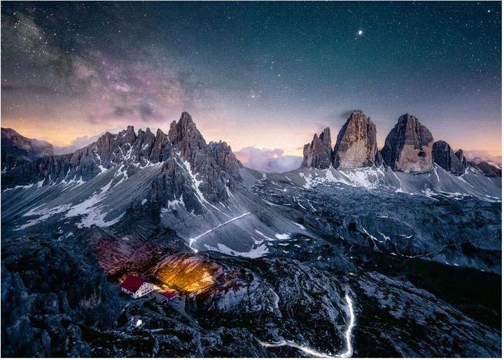 Actual product image Ravensburger Three Peaks, Dolomites (1000 pieces)